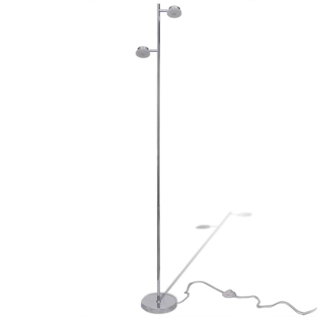 Justerbar standerlampe med 2 pærer og indbygget LED-pære, 2 x 5 W