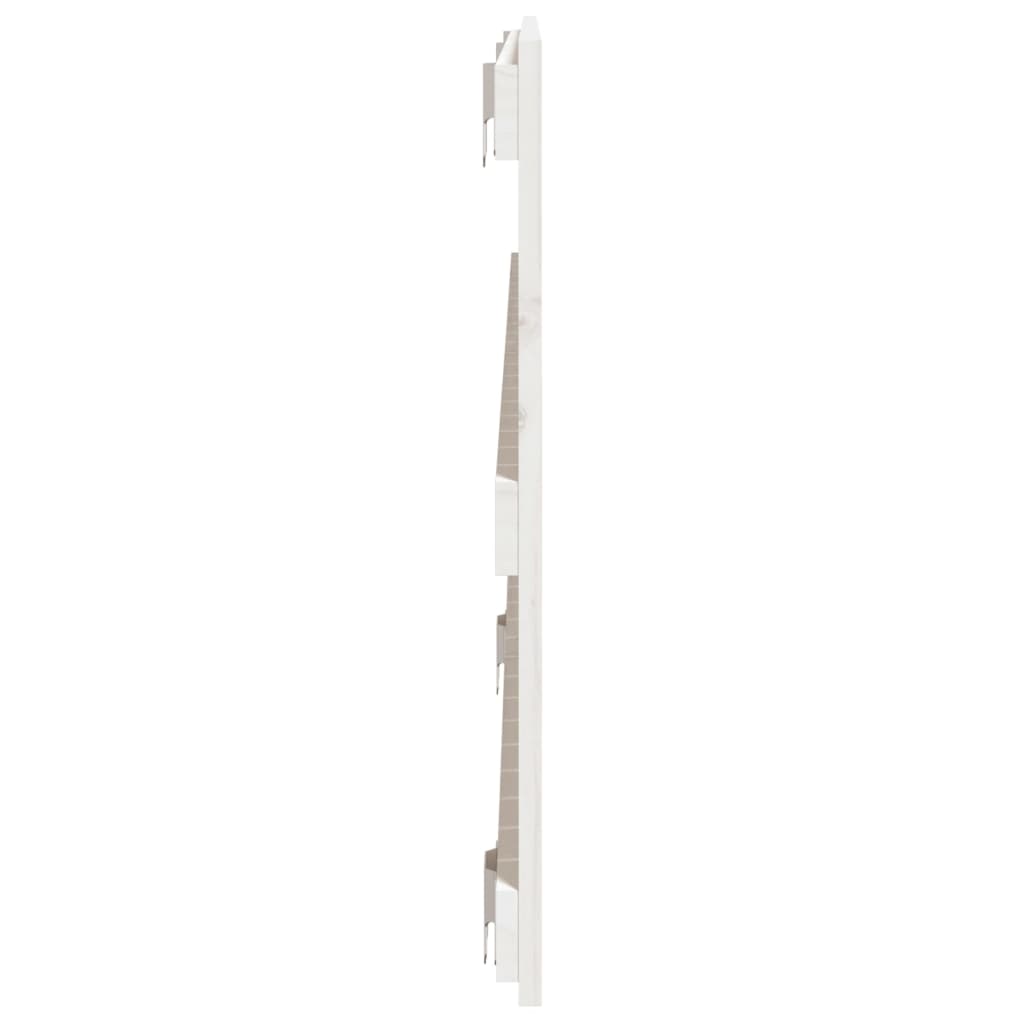 vidaXL sengegavl 127,5x3x60 cm massivt fyrretræ hvid