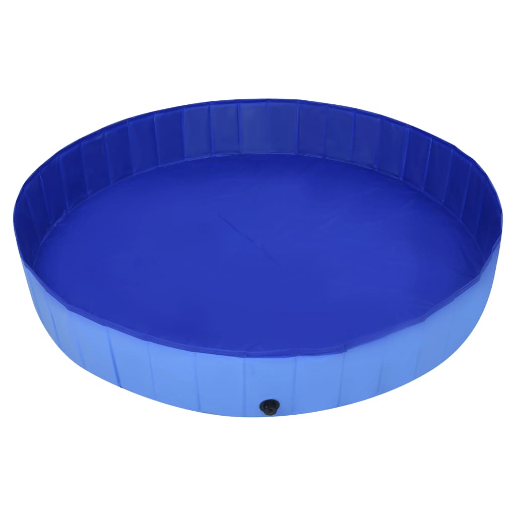 vidaXL foldbart hundebassin 300x40 cm PVC blå