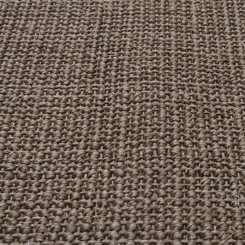 vidaXL gulvtæppe 66x150 cm naturlig sisal brun