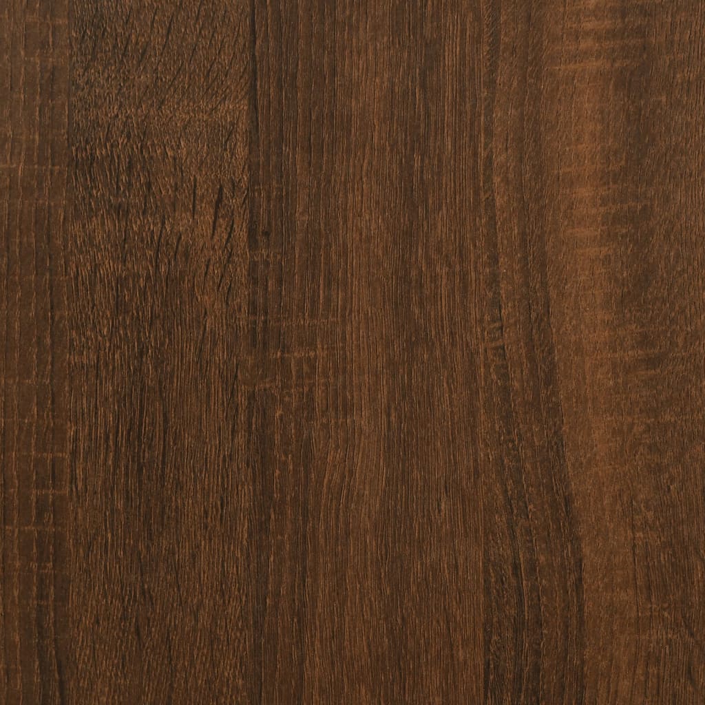 vidaXL badeværelsesskab 30x30x190 cm konstrueret træ brun egetræsfarve