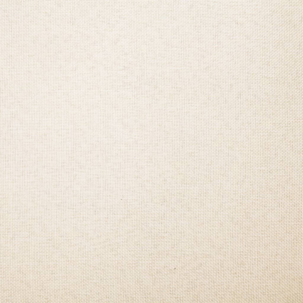 vidaXL bænk 139,5 cm polyester cremefarvet