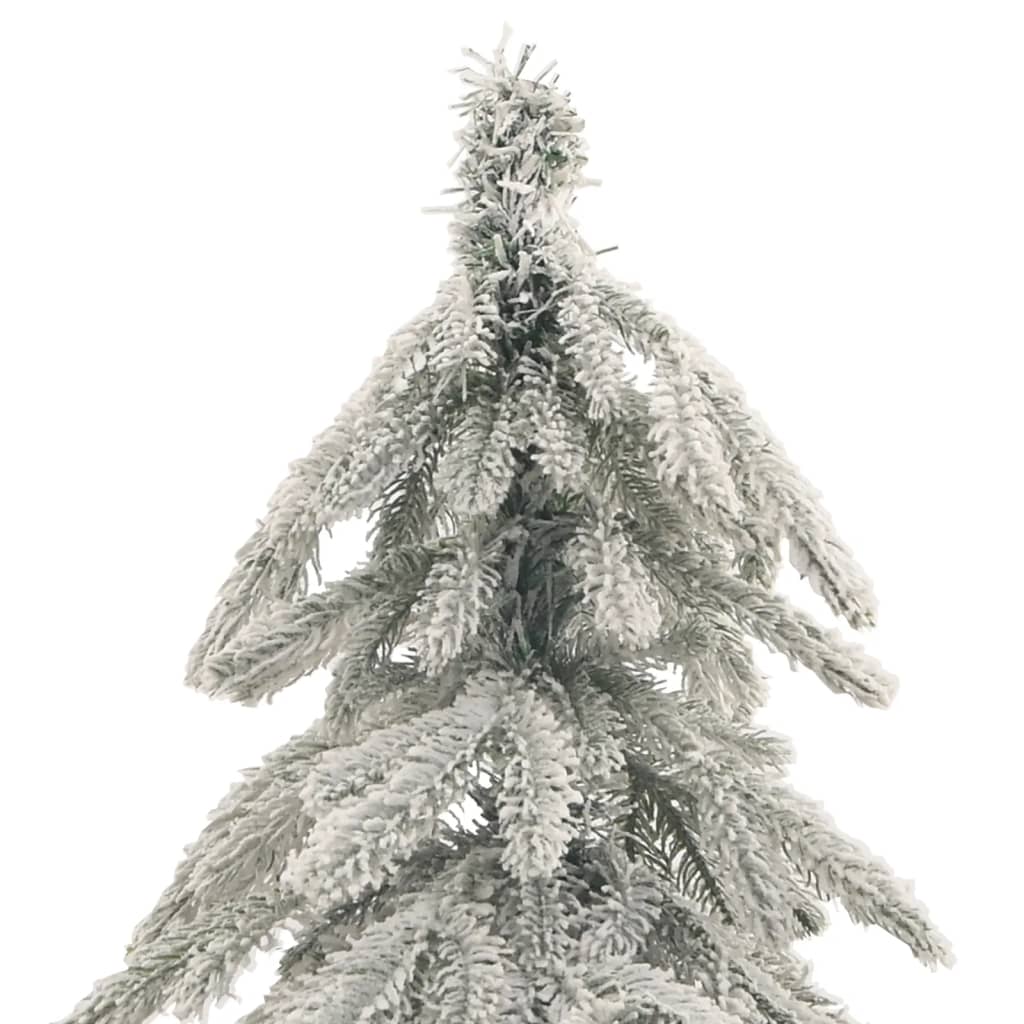 vidaXL kunstigt juletræ med sne 180 cm