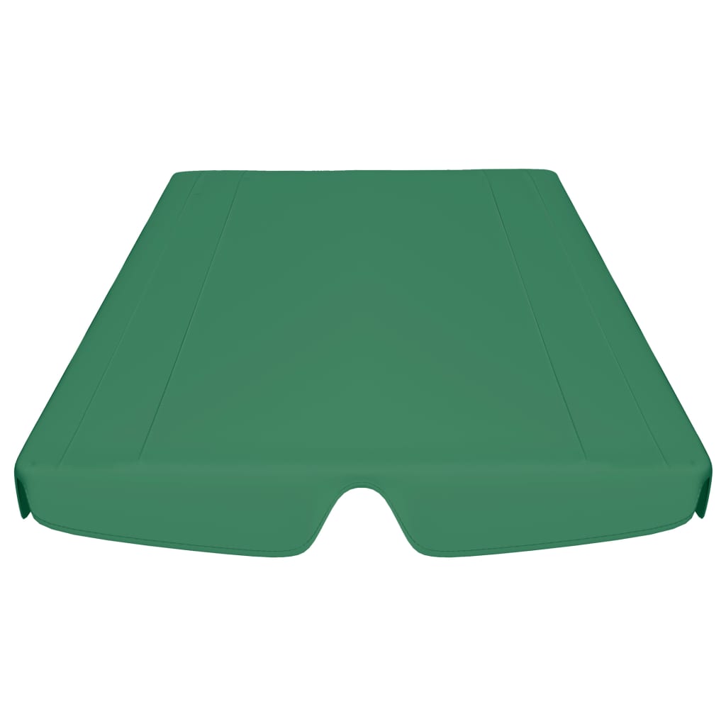 vidaXL baldakin til havegynge 150/130x105/70 cm grøn