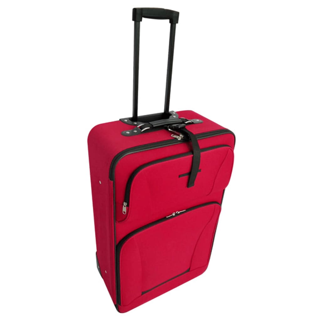 vidaXL kuffertsæt i fem dele rød