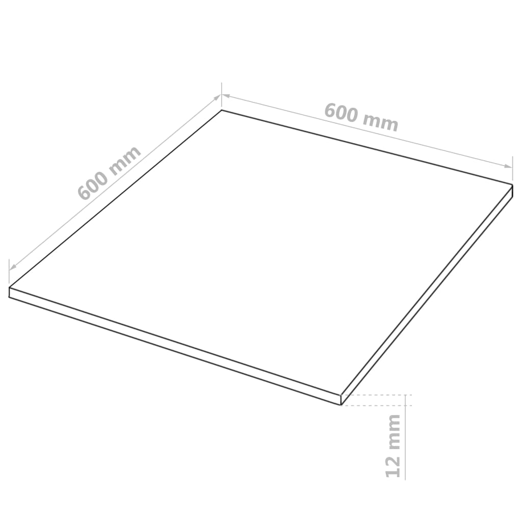 vidaXL MDF-plader 8 stk. firkantet 60 x 60 cm 12 mm