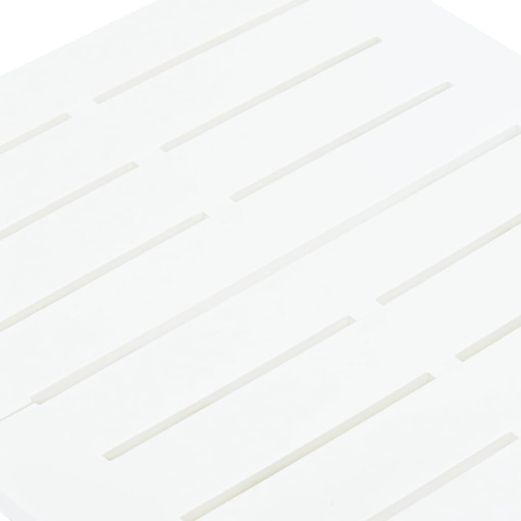 vidaXL foldbart havebord 45x43x50 cm plastik hvid