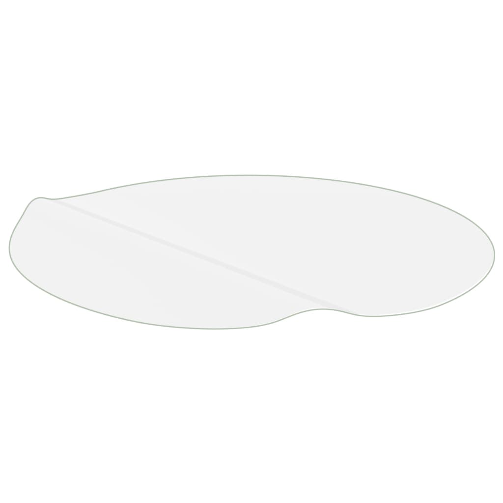 vidaXL bordbeskytter Ø 90 cm 2 mm PVC transparent