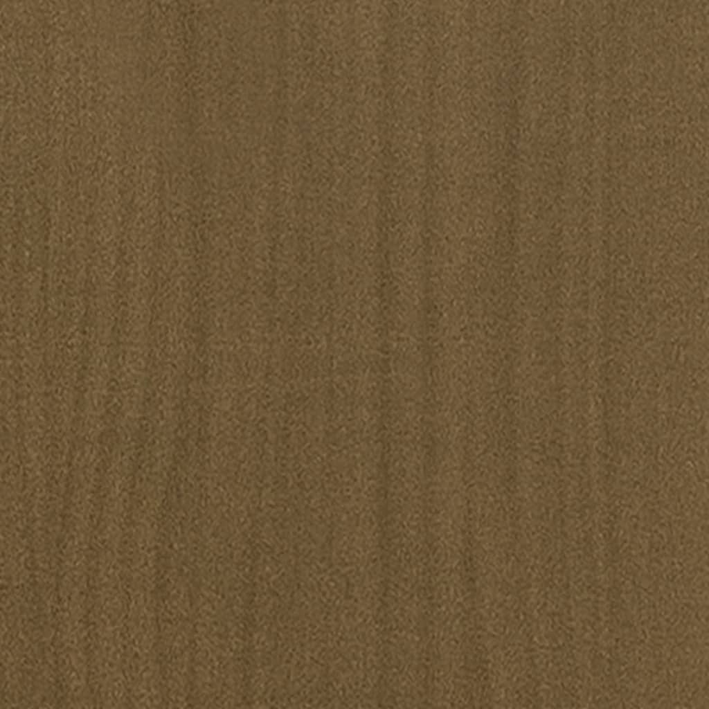 vidaXL sengestel 120x200 cm massivt fyrretræ gyldenbrun