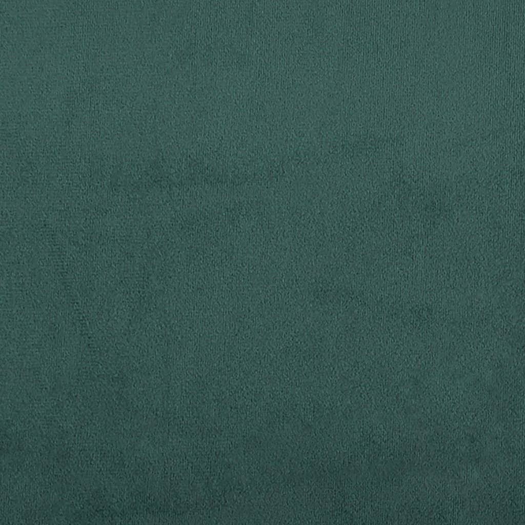 vidaXL lænestol 63x76x80 cm velour mørkegrøn