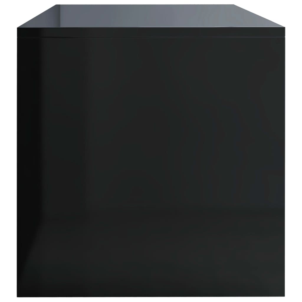 vidaXL tv-bord 120x40x40 cm konstrueret træ sort højglans
