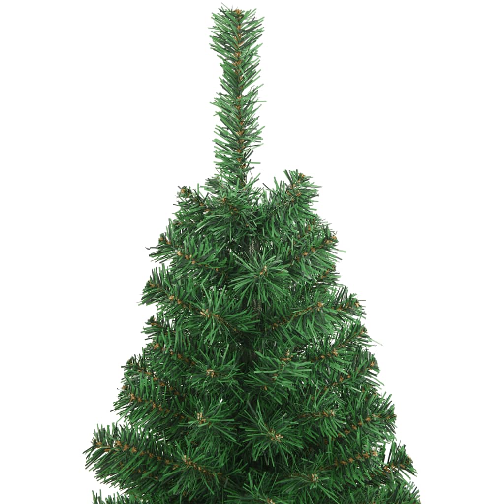 vidaXL kunstigt juletræ med tykke grene 120 cm PVC grøn