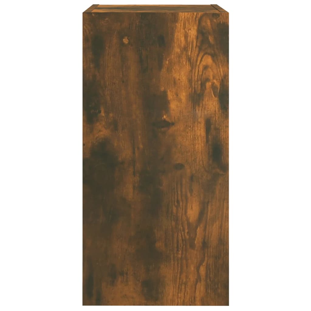 vidaXL tv-bord 30,5x30x60 cm konstrueret træ røget egetræsfarve
