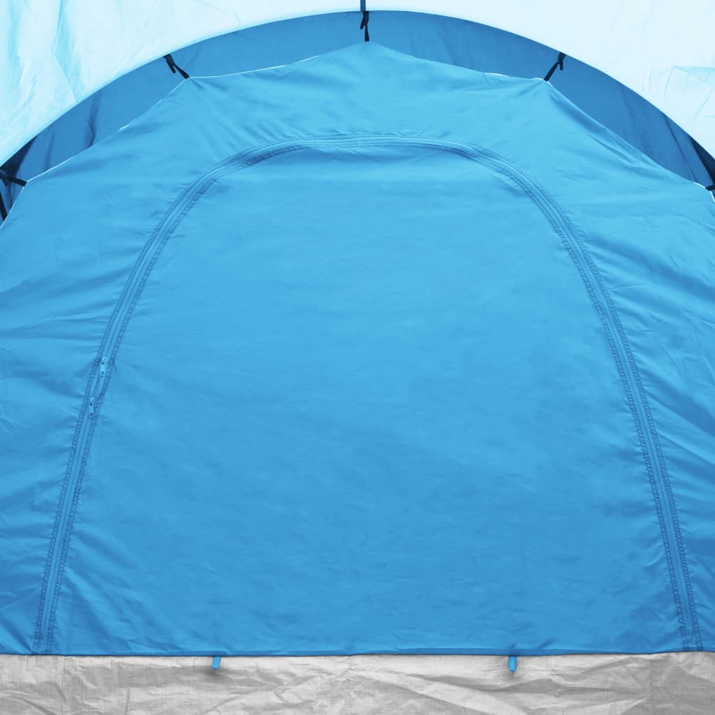 vidaXL campingtelt 6 personer blå og lyseblå