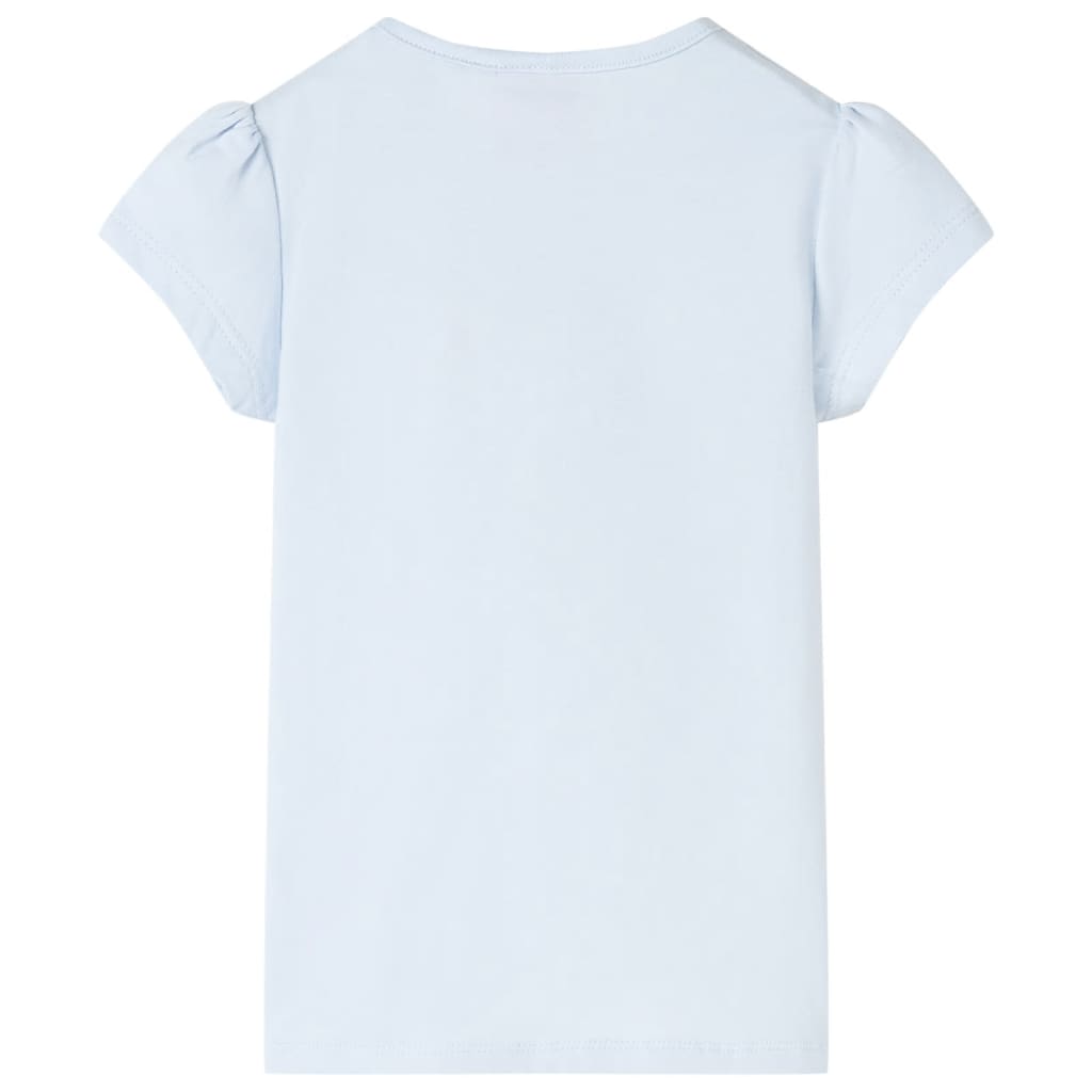 T-shirt til børn str. 92 lyseblå