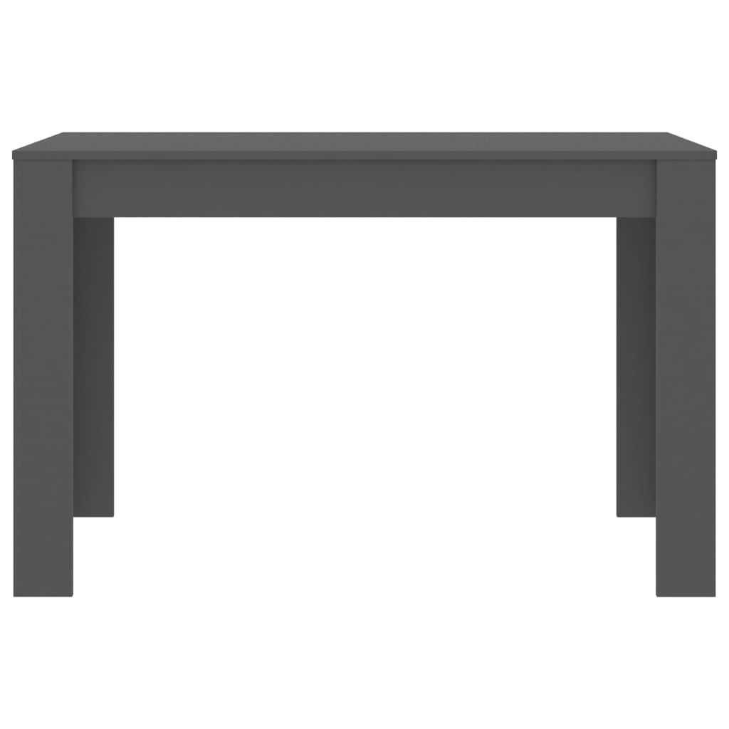 vidaXL spisebord 120x60x76 cm konstrueret træ grå