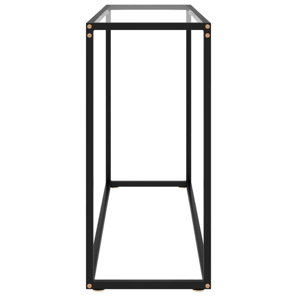 vidaXL konsolbord 100x35x75 cm hærdet glas transparent