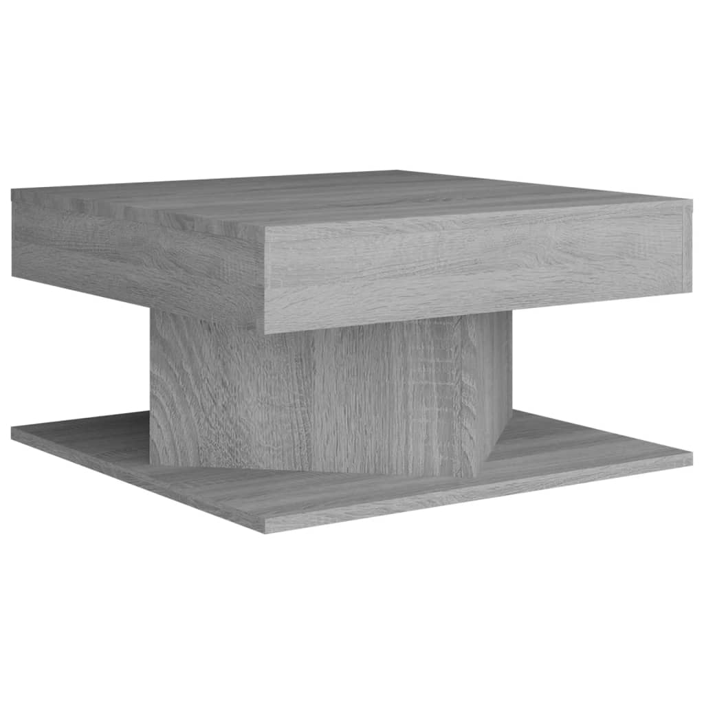 vidaXL sofabord 57x57x30 cm konstrueret træ grå sonoma-eg