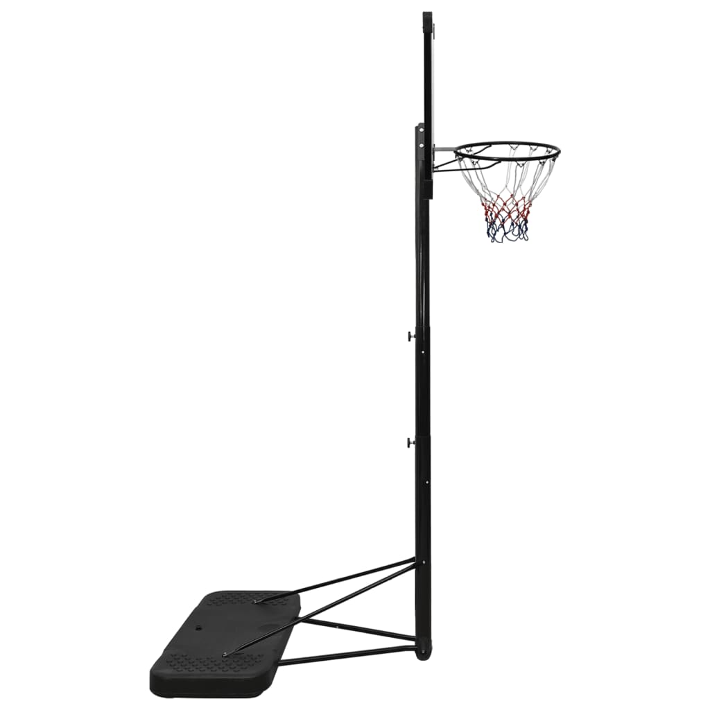 vidaXL basketballstativ med plade 256-361 cm polycarbonat transparent