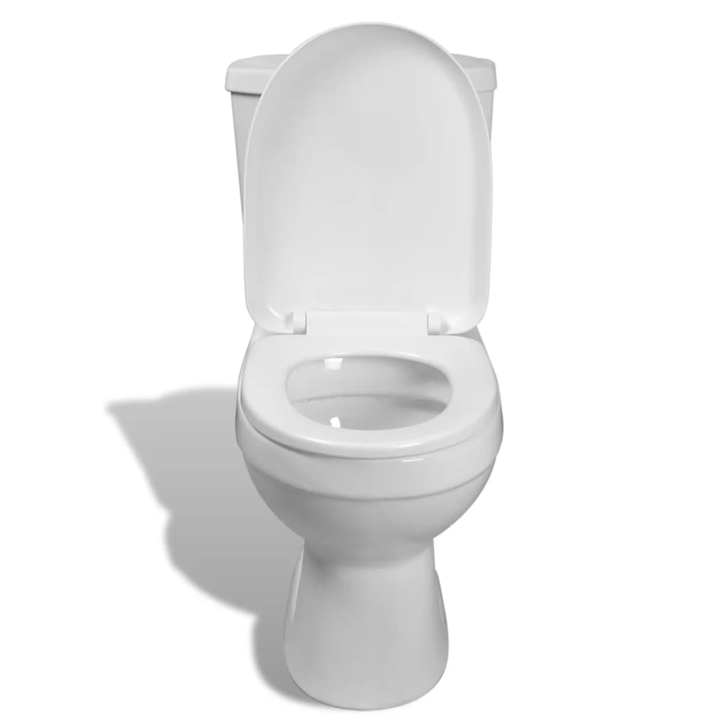 vidaXL toilet med cisterne hvid