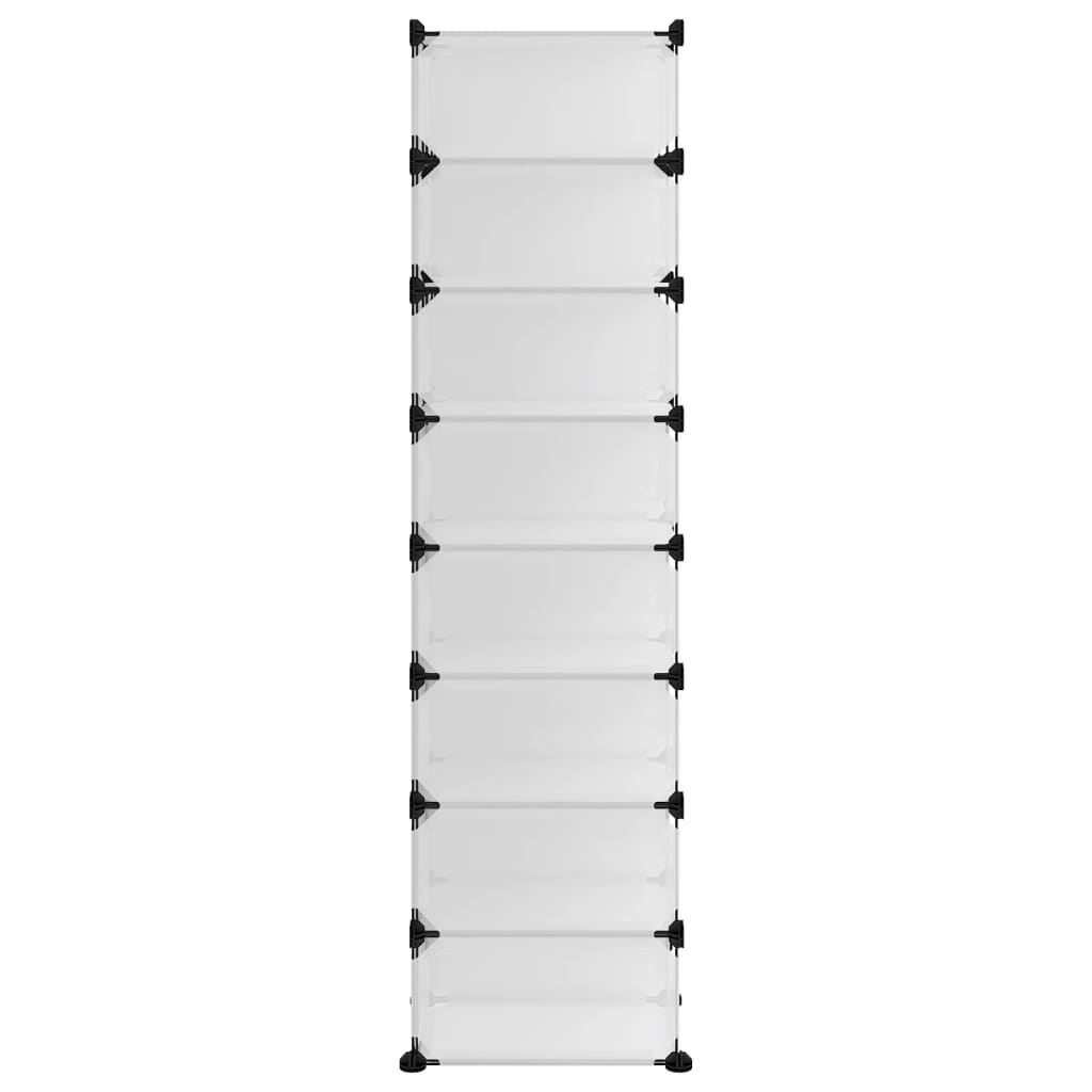 vidaXL skoreol 93x36,5x140 cm PP transparent