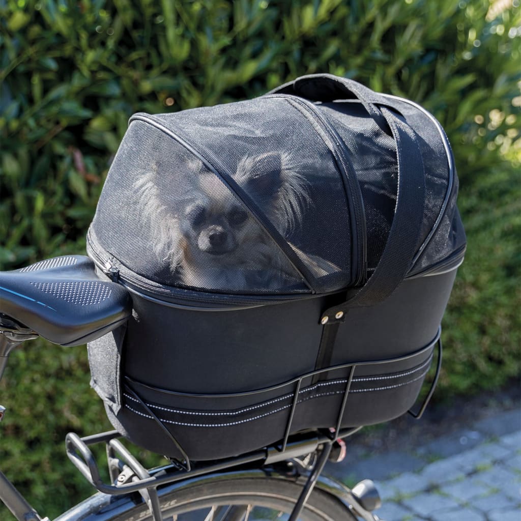 TRIXIE cykelkurv til kæledyr til bagagebærer 29 x 42 x 48 cm sort