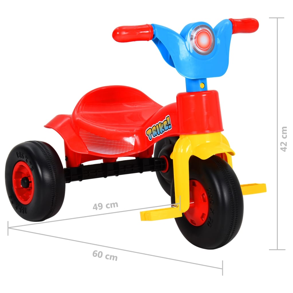 vidaXL trehjulet cykel til børn flerfarvet