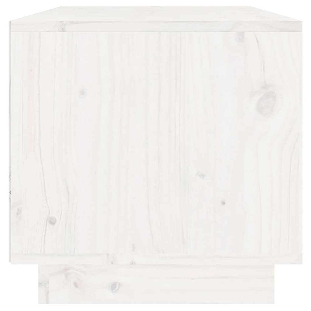 vidaXL tv-bord 60x35x35 cm massivt fyrretræ hvid