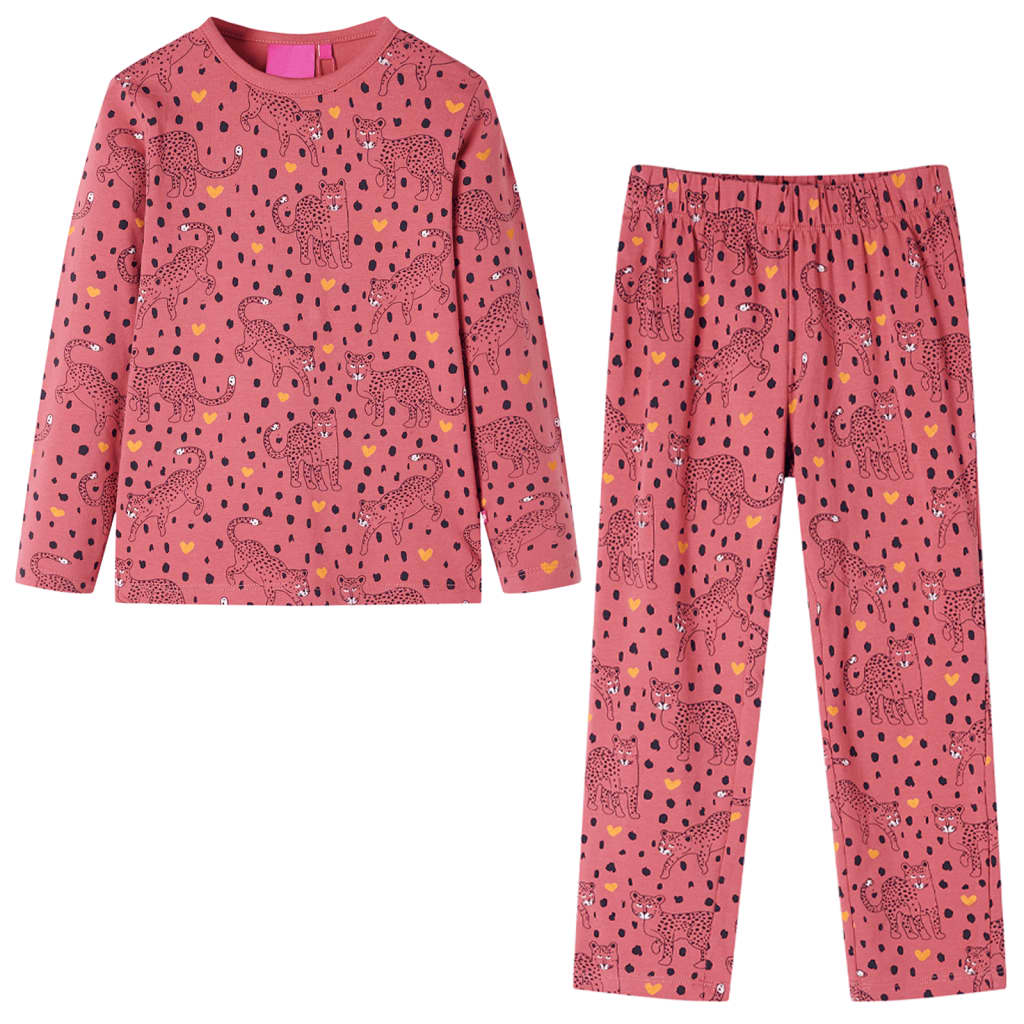 Pyjamas til børn str. 128 gammelrosa