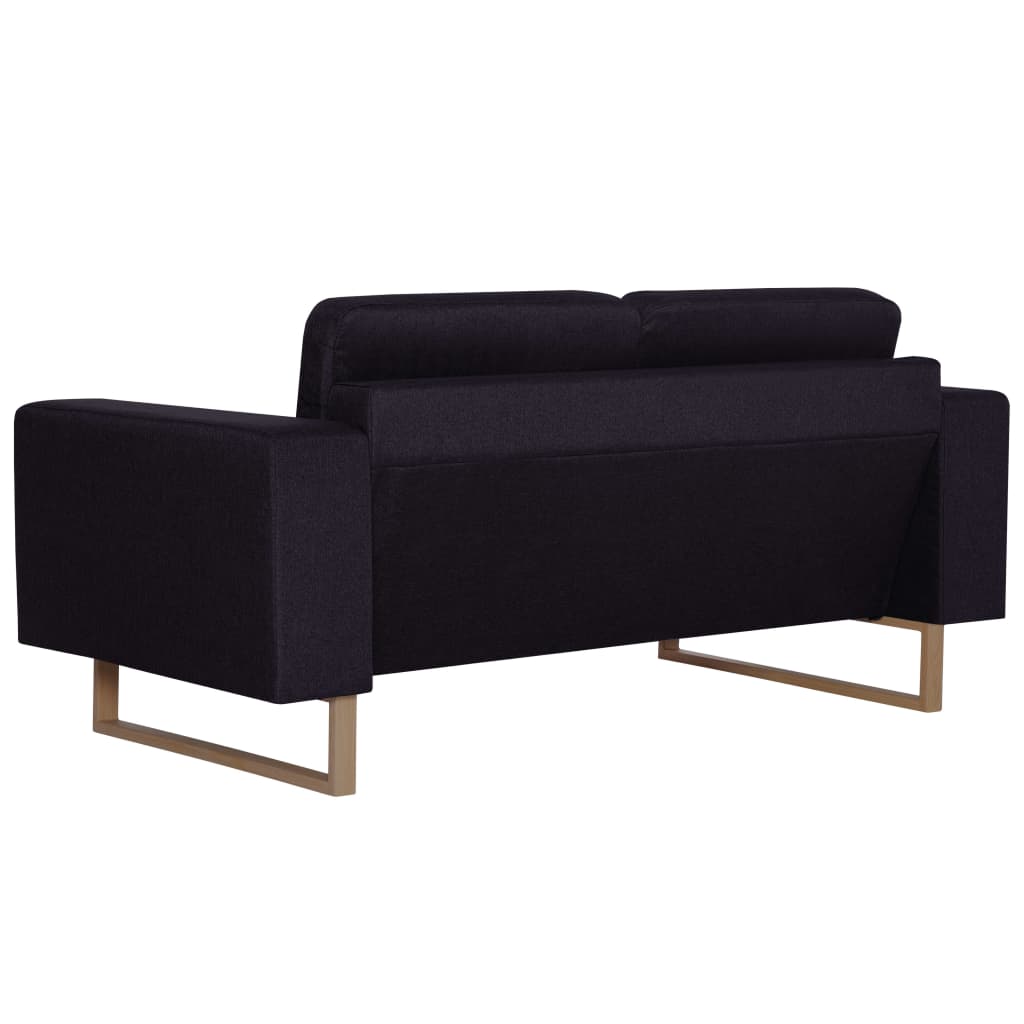 vidaXL 2-personers sofa i stof sort