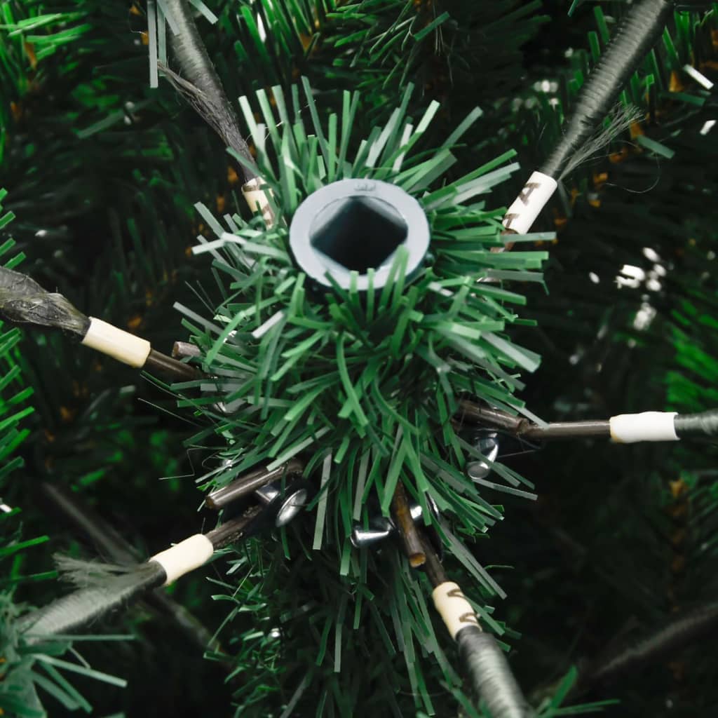 vidaXL kunstigt juletræ med røde bær 180 cm hængslet