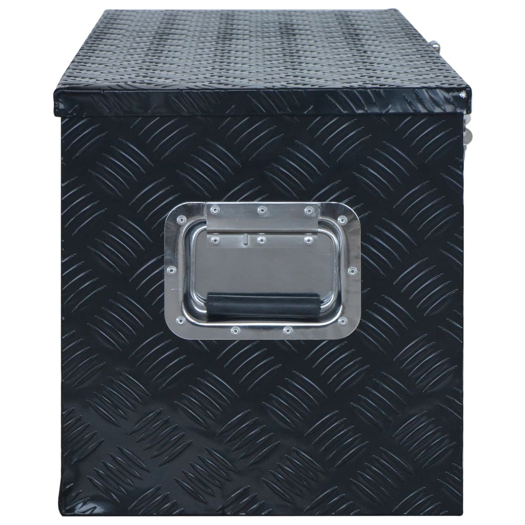 vidaXL aluminiumskasse 1085 x 370 x 400 mm sort
