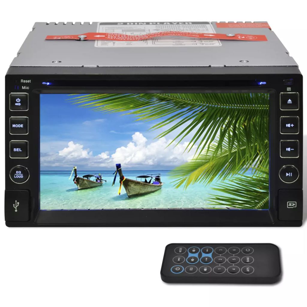 2 DIN Bil Audio, DVD, 6,2 tommer touch screen