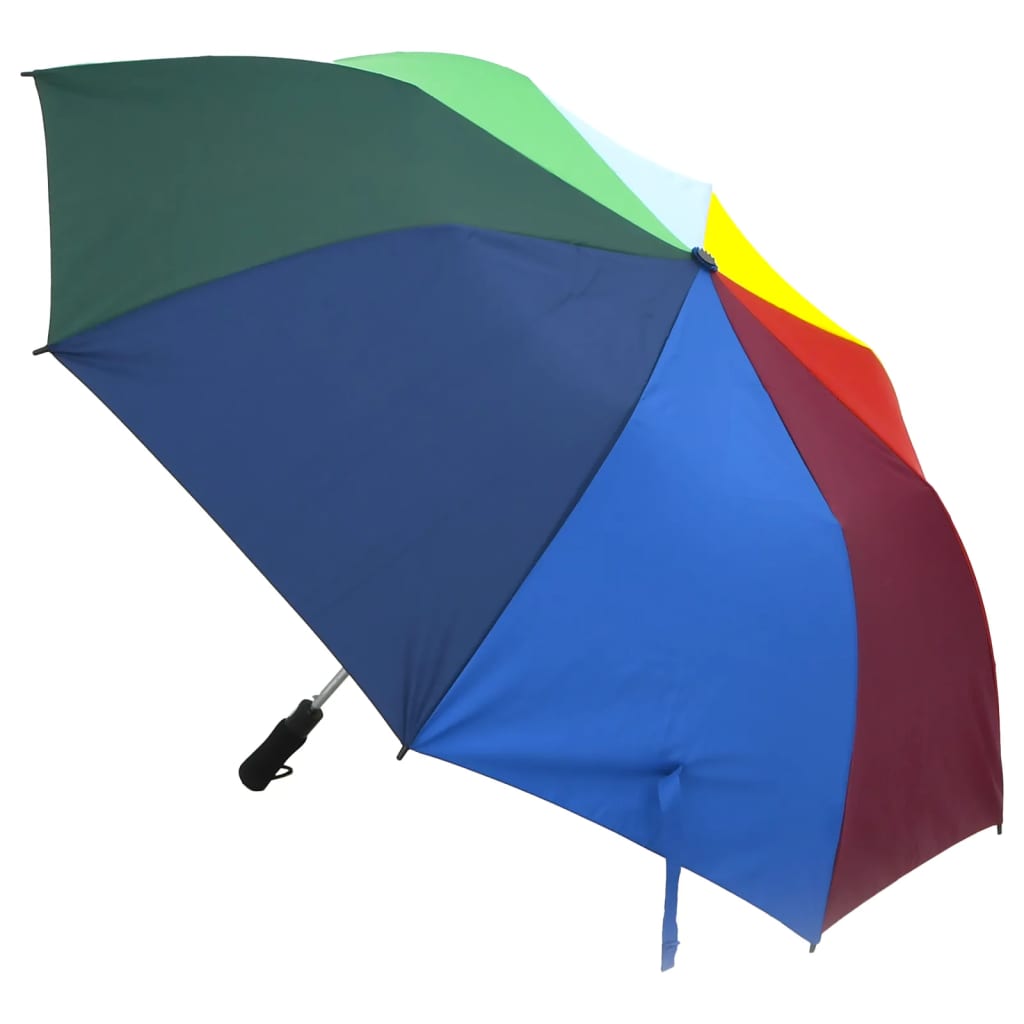 vidaXL paraply 124 cm automatisk åbning og lukning flerfarvet
