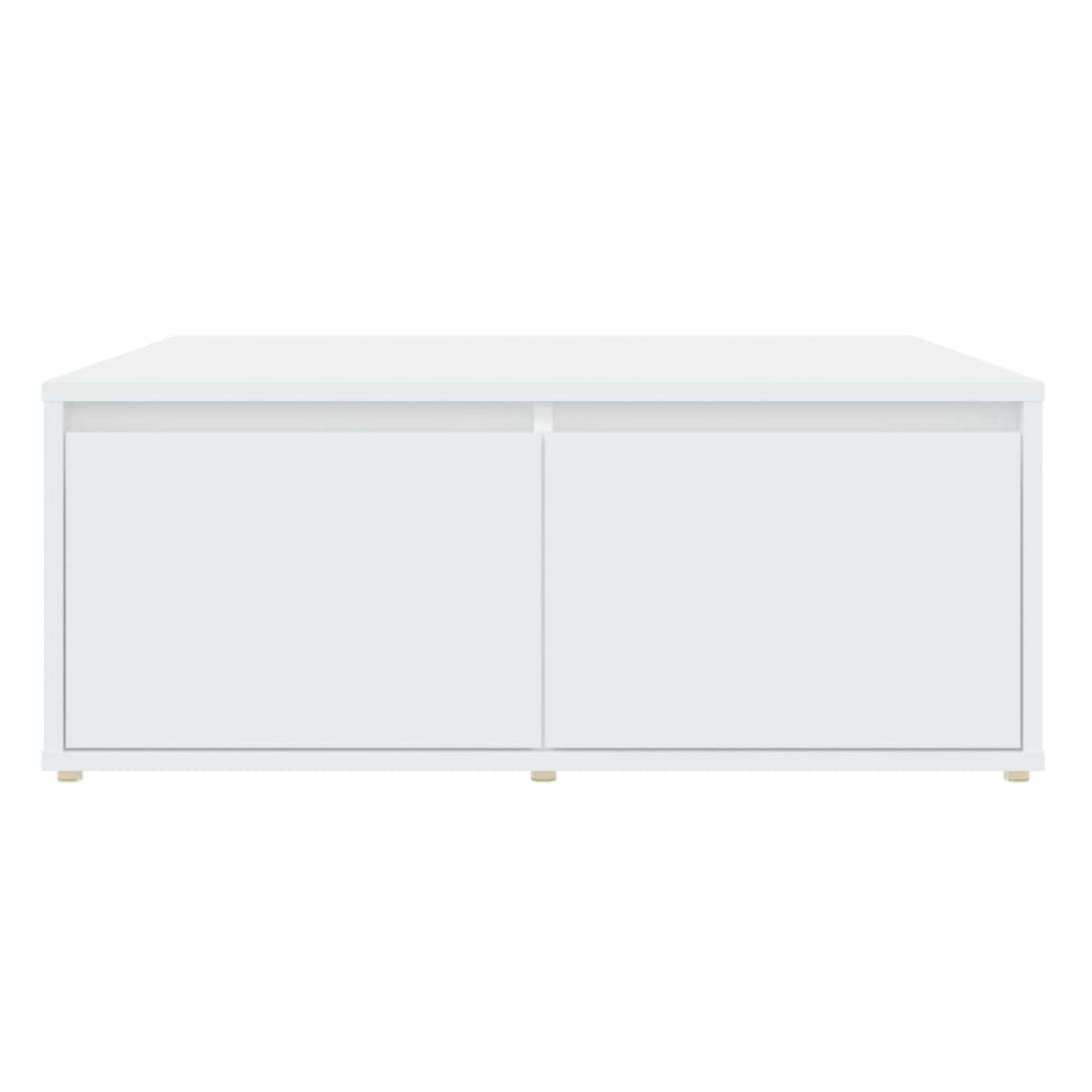 vidaXL sofabord 80x80x31 cm spånplade hvid