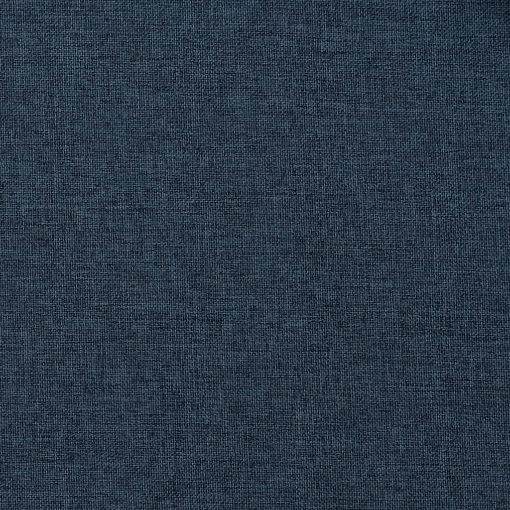 vidaXL mørklægningsgardin med kroge hør-look 290x245 cm blå