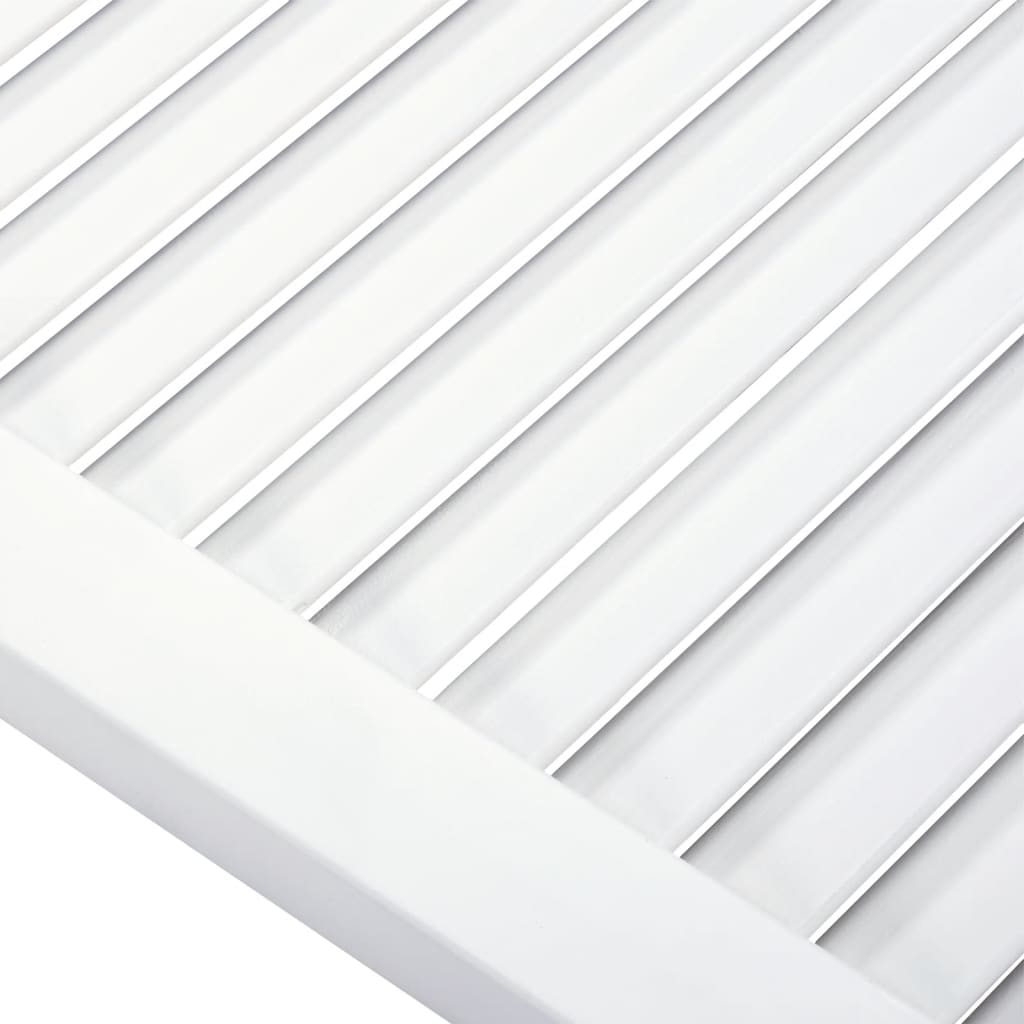 vidaXL skabslåger 2 stk. 99,3x49,4 cm lameldesign massivt fyr hvid