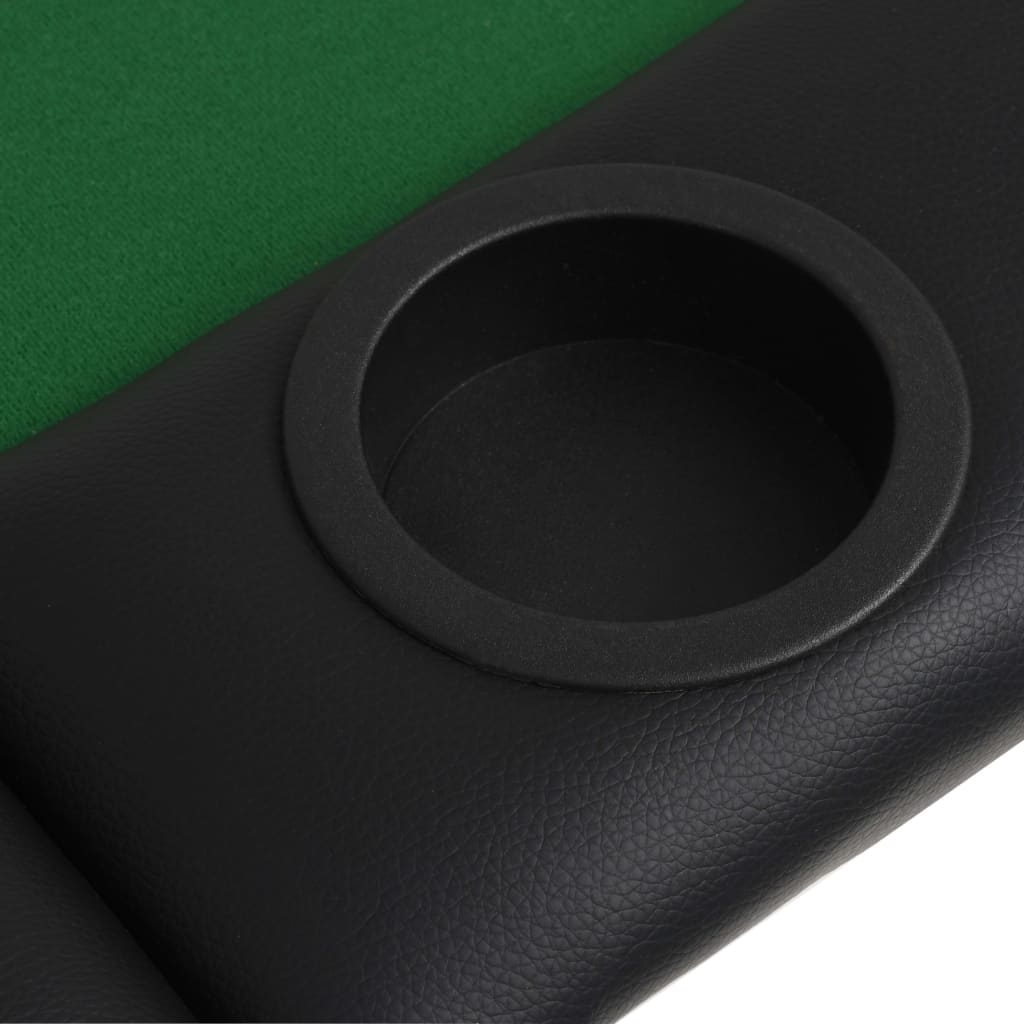 vidaXL foldbart pokerbord til 9 spillere 3-fold oval grøn