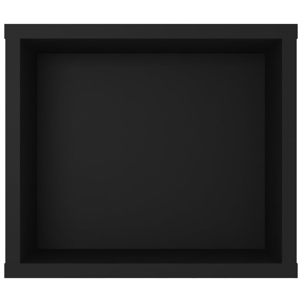 vidaXL væghængt tv-bord 100x30x26,5 cm konstrueret træ sort