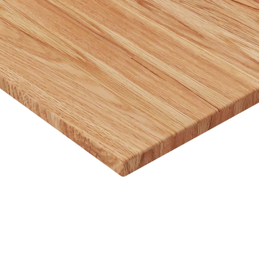 vidaXL bordplade til badeværelse 80x40x1,5 cm massivt træ lysebrun