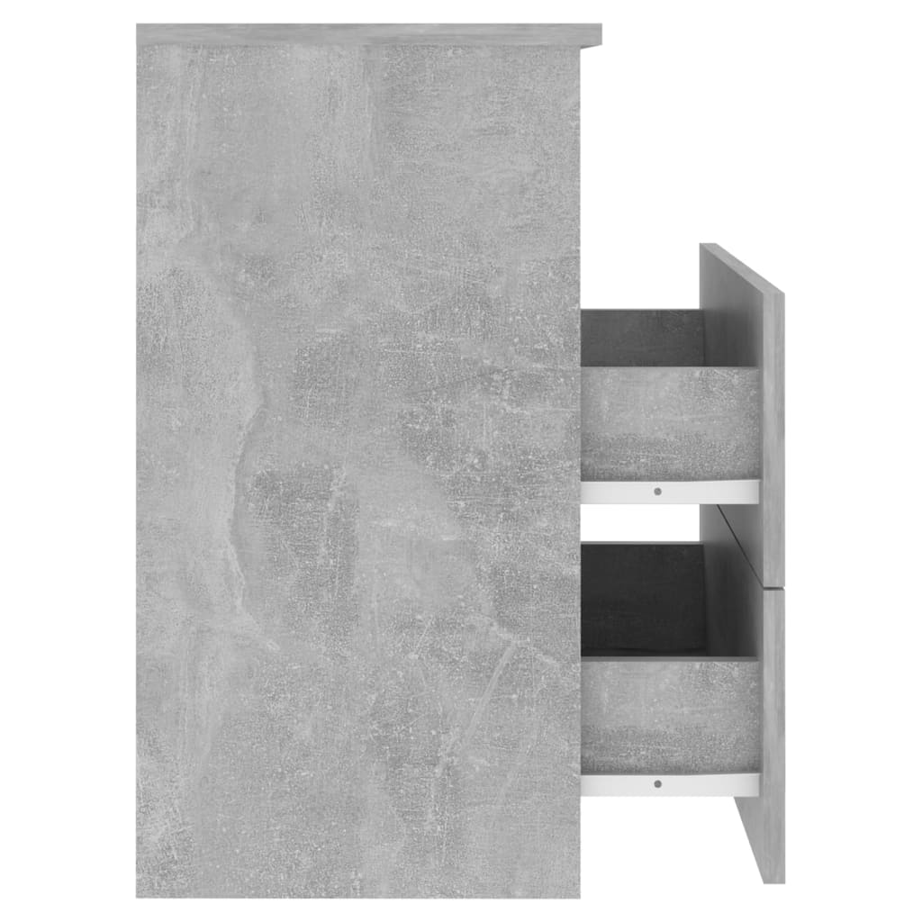 vidaXL sengeskab 50x32x60 cm betongrå