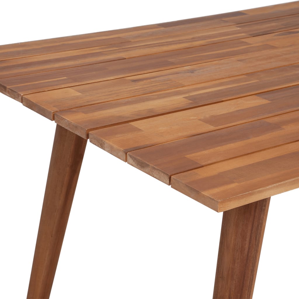 vidaXL spisebord i massivt akacietræ 180 x 90 x 75 cm brun