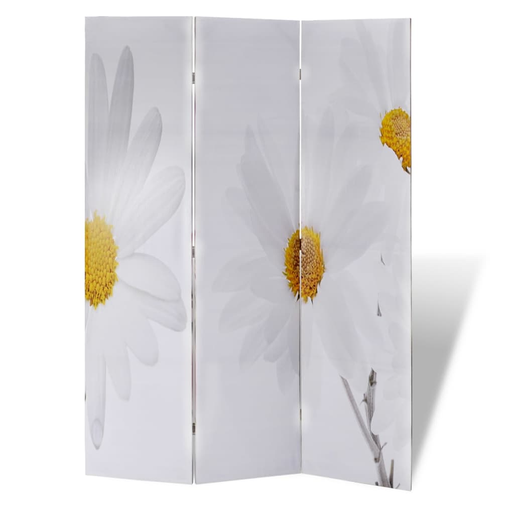 vidaXL foldeskærm rumdeler 120 x 170 blomstermotiv