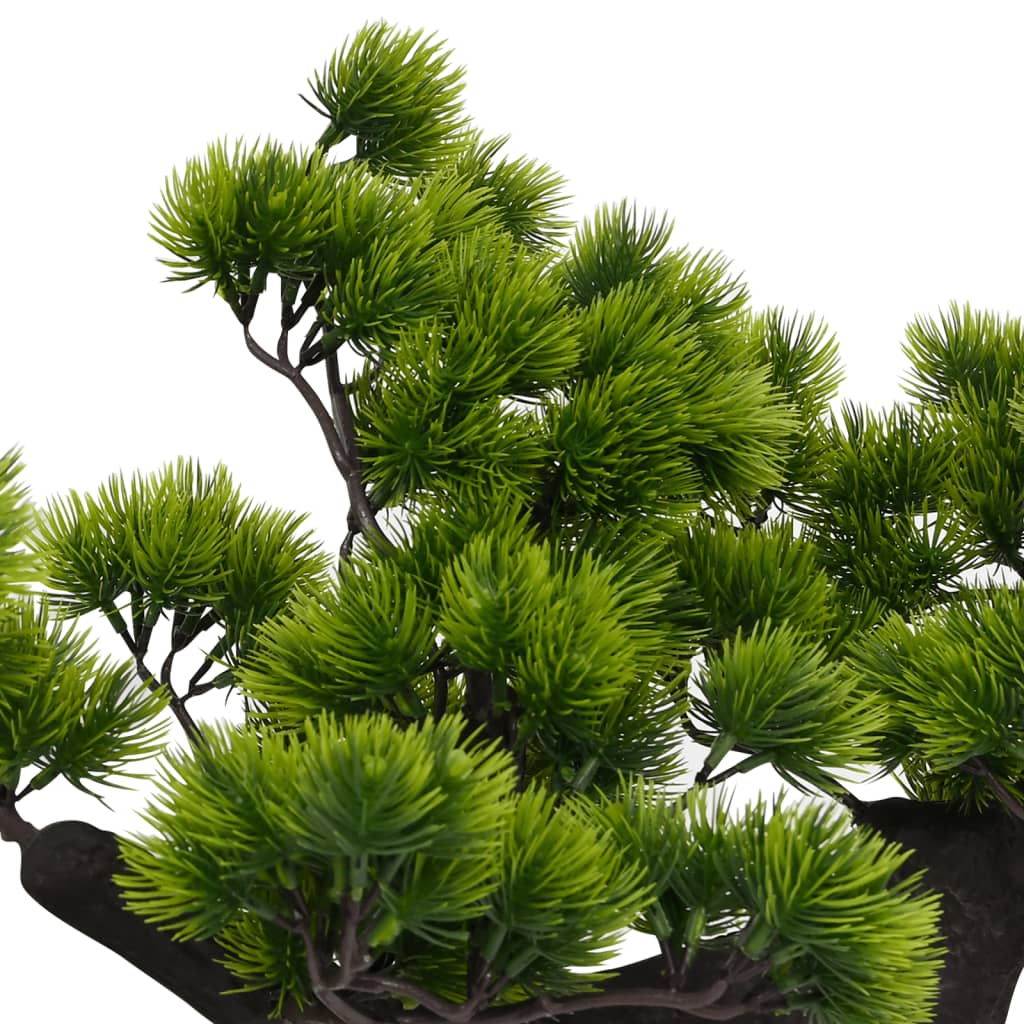 vidaXL kunstigt fyrretræs-bonsaitræ med potte 70 cm grøn
