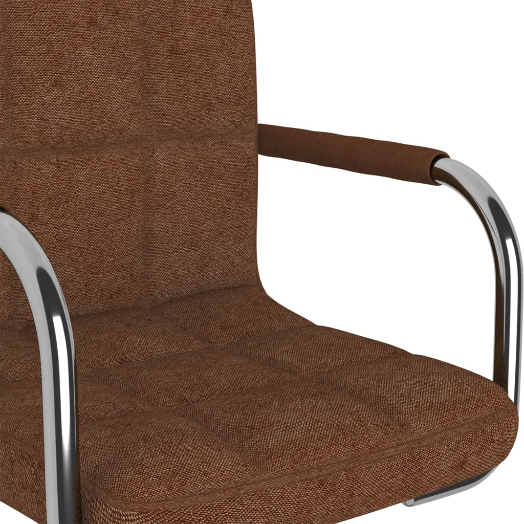 vidaXL spisebordsstol stof brun