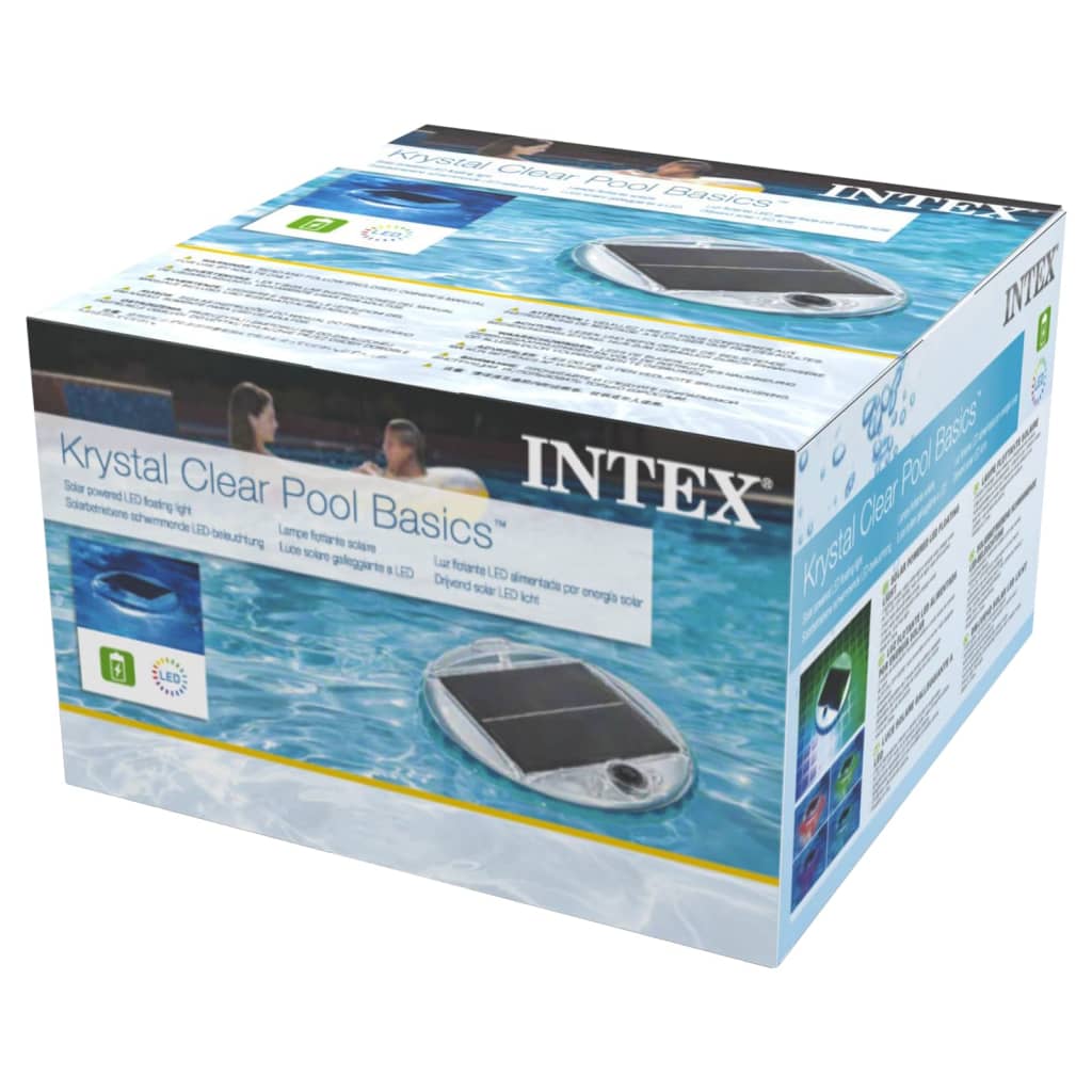 Intex soldrevet LED-poollampe flydende
