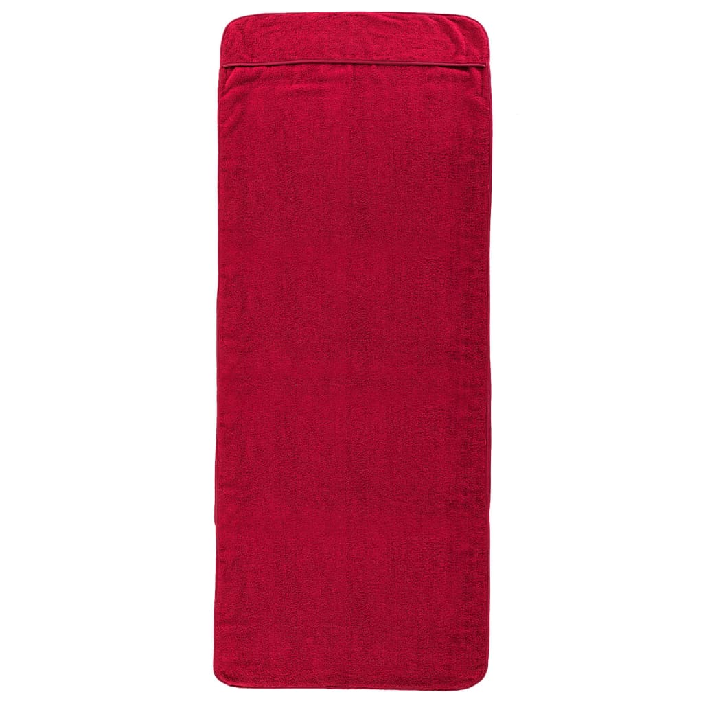 vidaXL strandhåndklæder 2 stk. 60x135 cm 400 GSM stof bourgogne