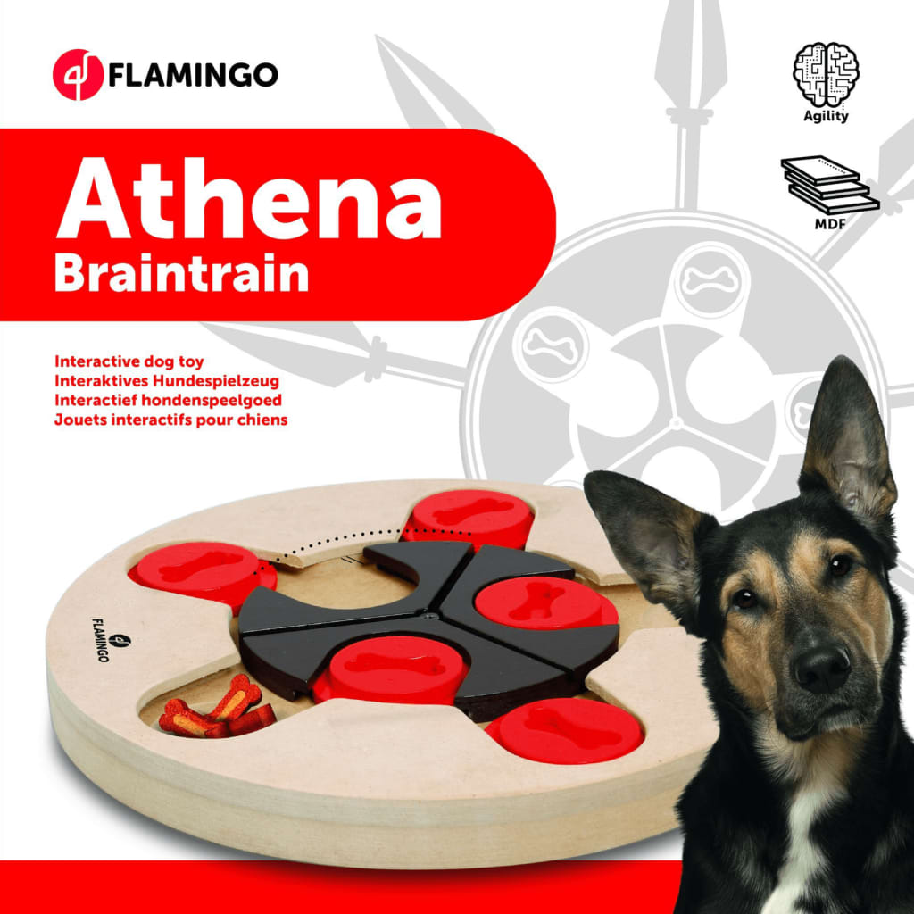 FLAMINGO legetøj til hjernetræning Athena 25 cm træ