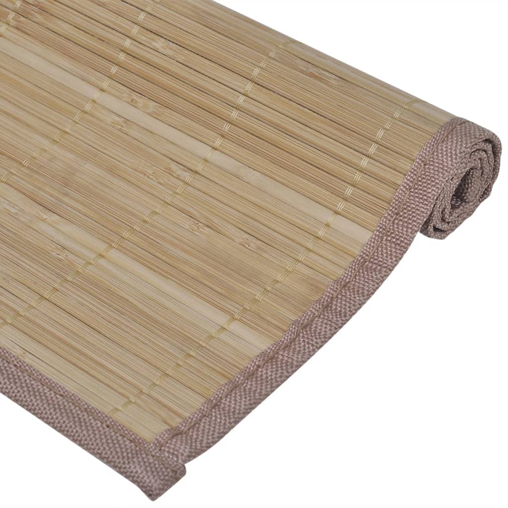 vidaXL bambusdækkeservietter 6 stk. 30 x 45 cm brun