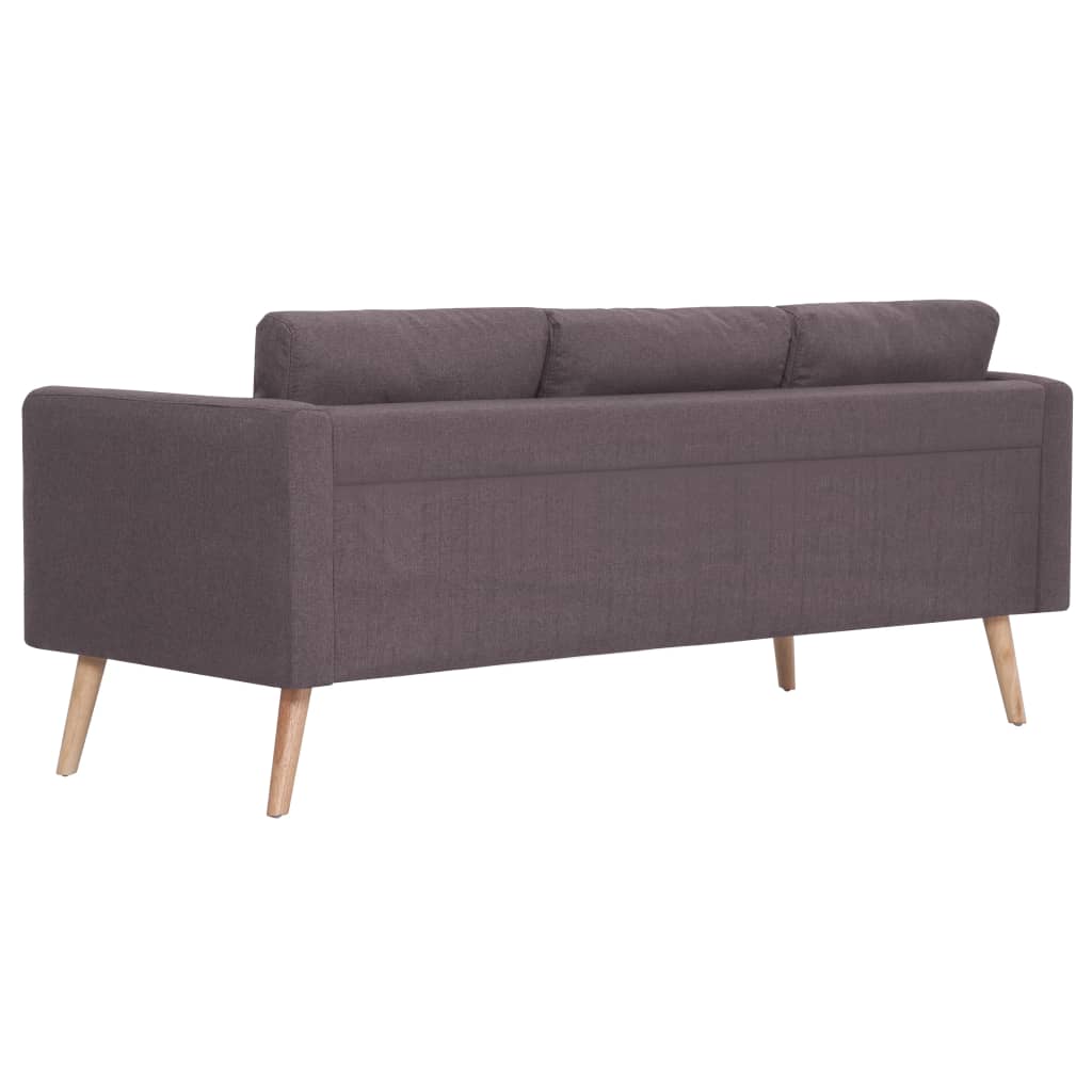 vidaXL 3-personers sofa i stof gråbrun
